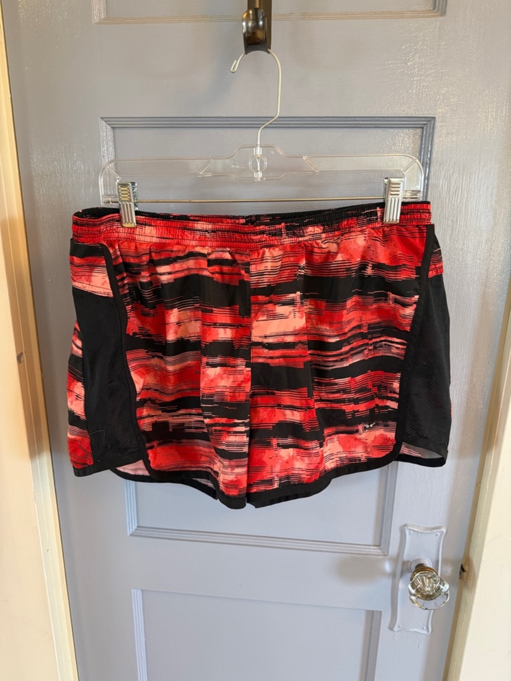 Old Navy Red and Black Athletic Shorts